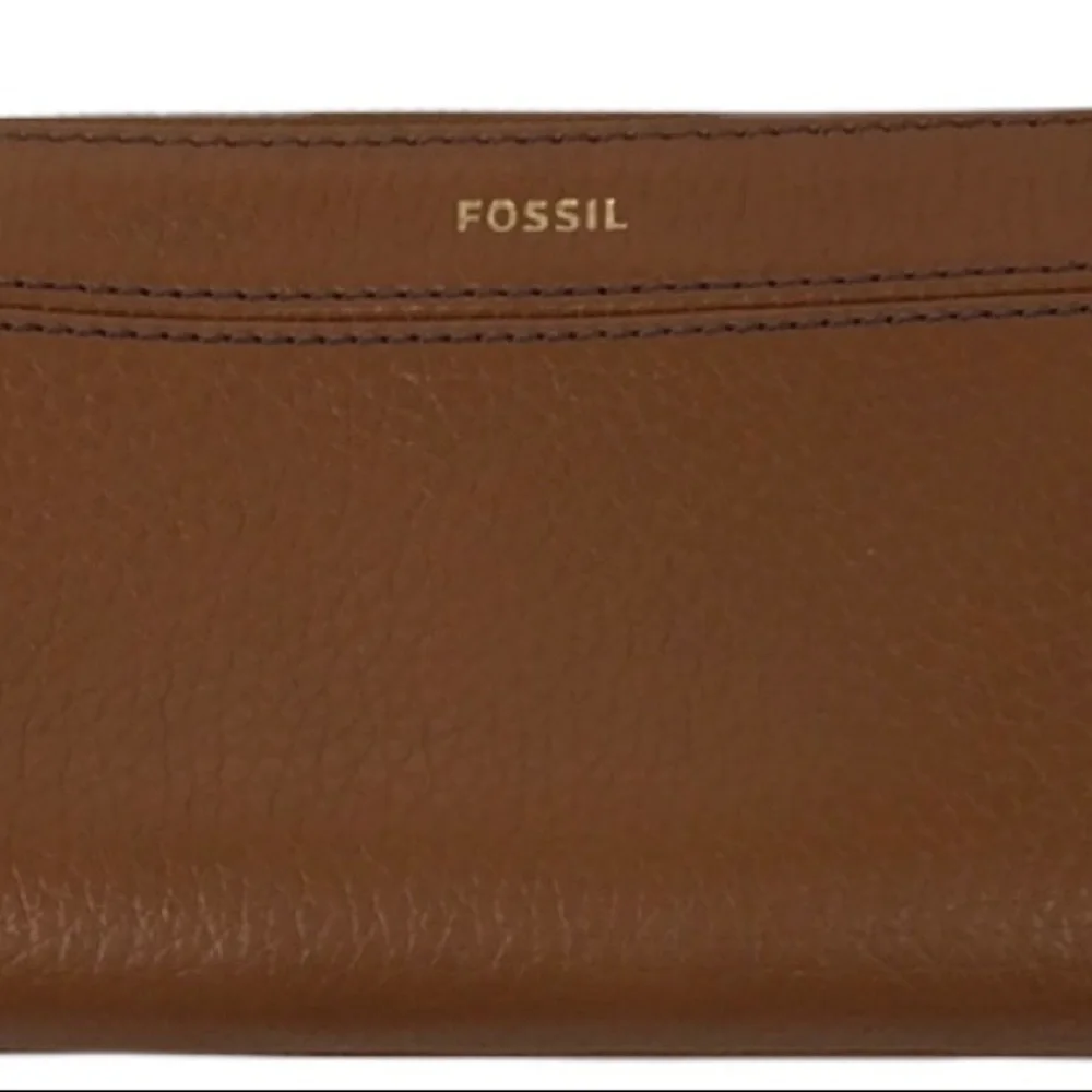 Fossil Zip Card Holder Leather Wallet